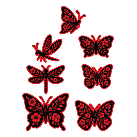Simon Hurley create. Spellbinders Blooming Butterflies Etched Dies Cutting Dies Simon Hurley 