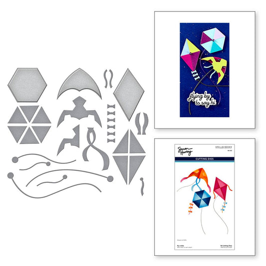 Simon Hurley create. Spellbinders Fly a Kite Etched Dies Cutting Dies Simon Hurley 