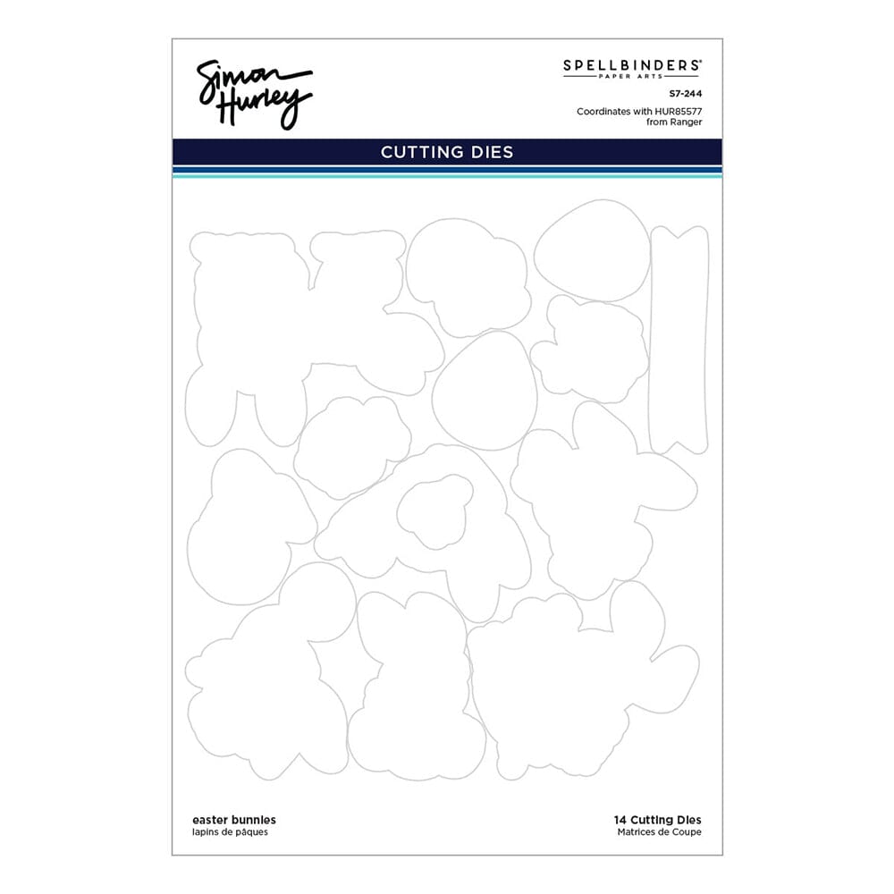 Simon Hurley create. Spellbinders Easter Bunnies Die Cutting Dies Simon Hurley 