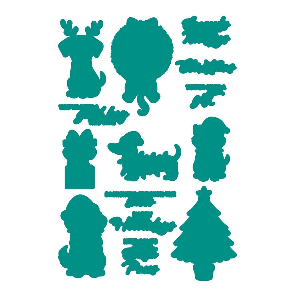 Simon Hurley create. Spellbinders Christmas Pets Etched Dies Cutting Dies Simon Hurley 