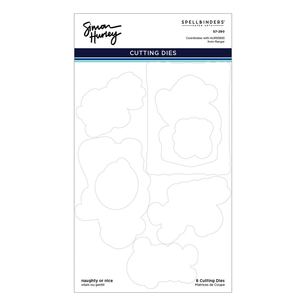 Simon Hurley create. Spellbinders Naughty and Nice Etched Dies Cutting Dies Simon Hurley 