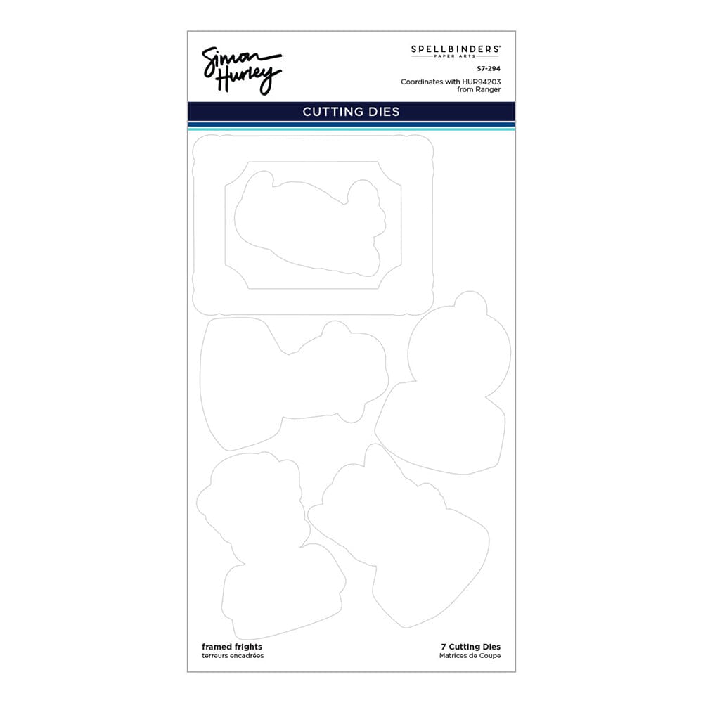 Simon Hurley create. Spellbinders Framed Frights Etched Dies Cutting Dies Simon Hurley 