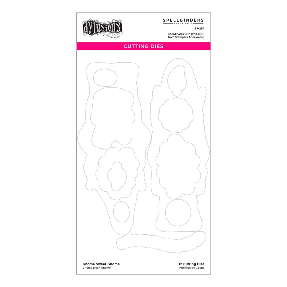 Dylusions by Dyan Reaveley Spellbinders Gnome Sweet Gnome Cutting Dies Dylusions 
