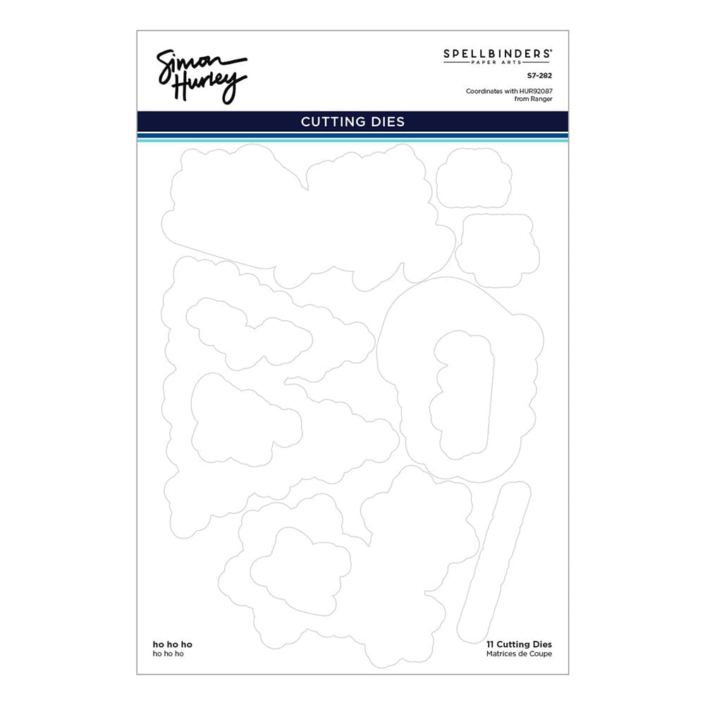 Simon Hurley create. Spellbinders Ho Ho Ho Etched Dies Cutting Dies Simon Hurley 