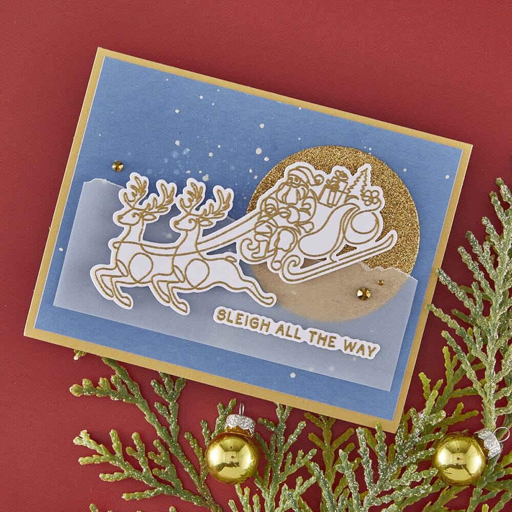 Simon Hurley create. Spellbinders Ho Ho Ho Etched Dies Cutting Dies Simon Hurley 