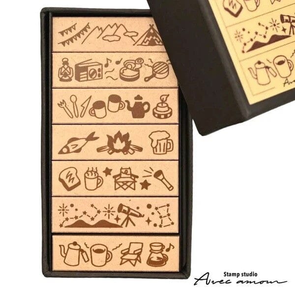 Sanby Avec Amour Border Stamp Set - Outdoor Stamps Sanby 