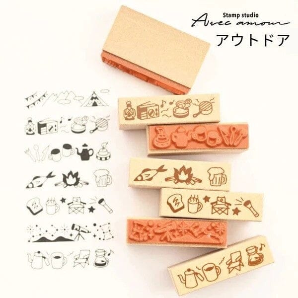 Sanby Avec Amour Border Stamp Set - Outdoor Stamps Sanby 