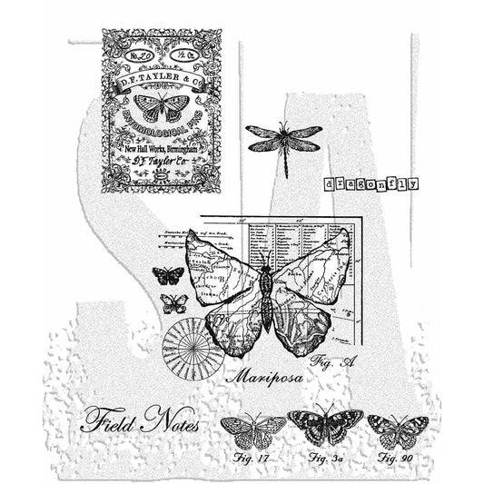 Tim Holtz Stampers Anonymous Cling Mount Stamp Classics #17 Stampers Anonymous Tim Holtz Other 