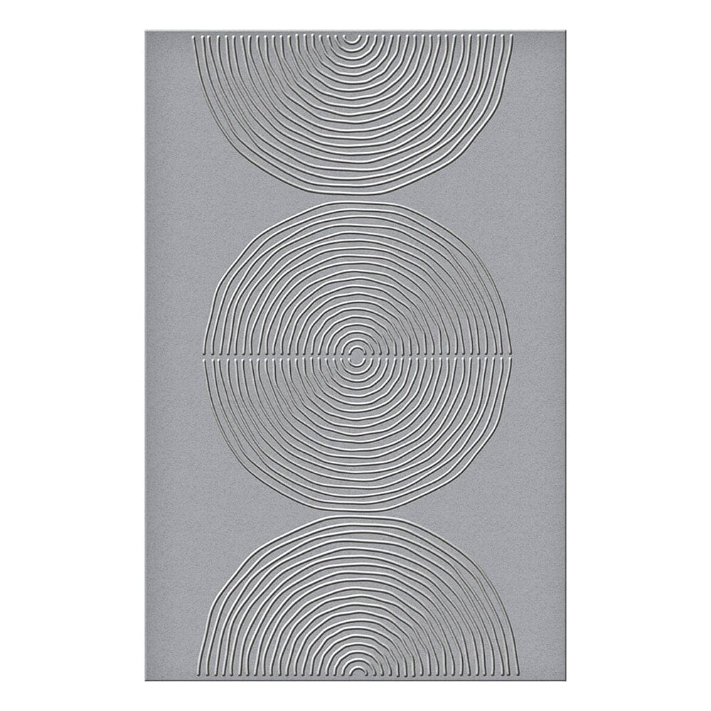 Dina Wakley MEdia Spellbinders Lined Circles BetterPress 2D Embossing Folder Dies Dina Wakley Media 