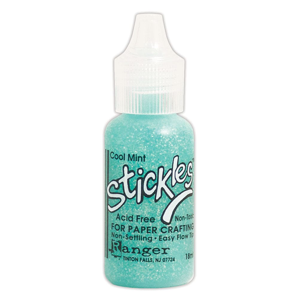 Ranger Stickles Glitter Glue | 1/2 Ounce Bottle, Green | Acid-Free, Non-Toxic For Crafts & DIY