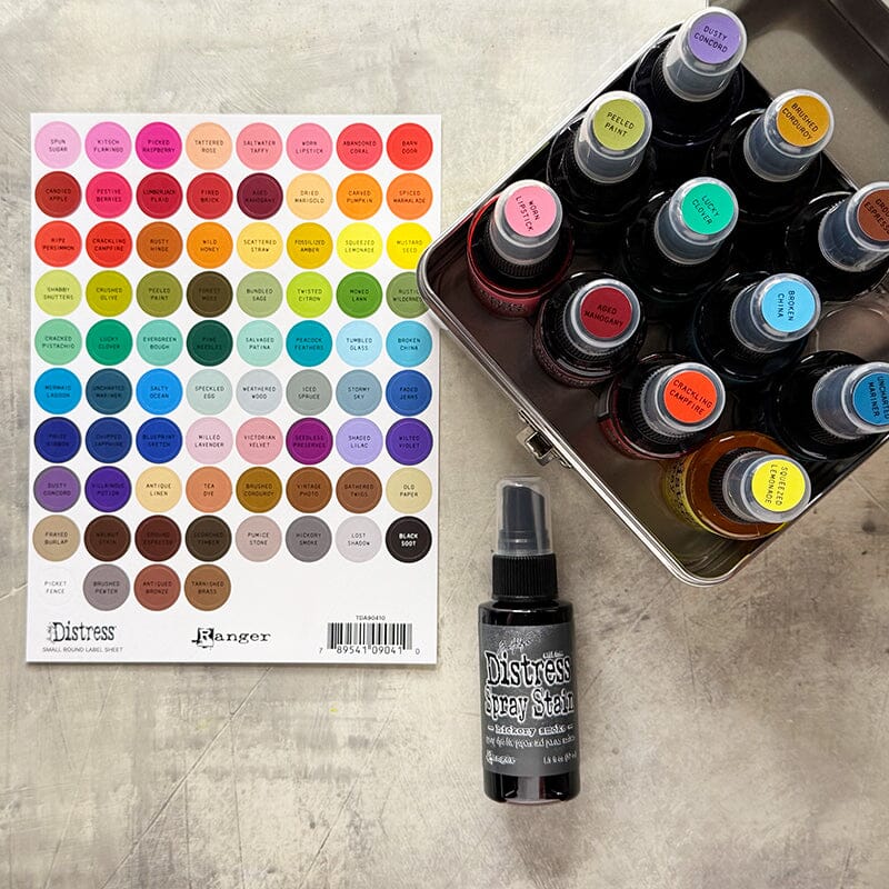 Tim Holtz Distress® Label Sheets Assorted - Black Printing Surfaces Distress 