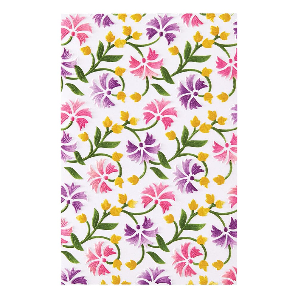 Simon Hurley create. Spellbinders Flowing Florals Layered Stencils