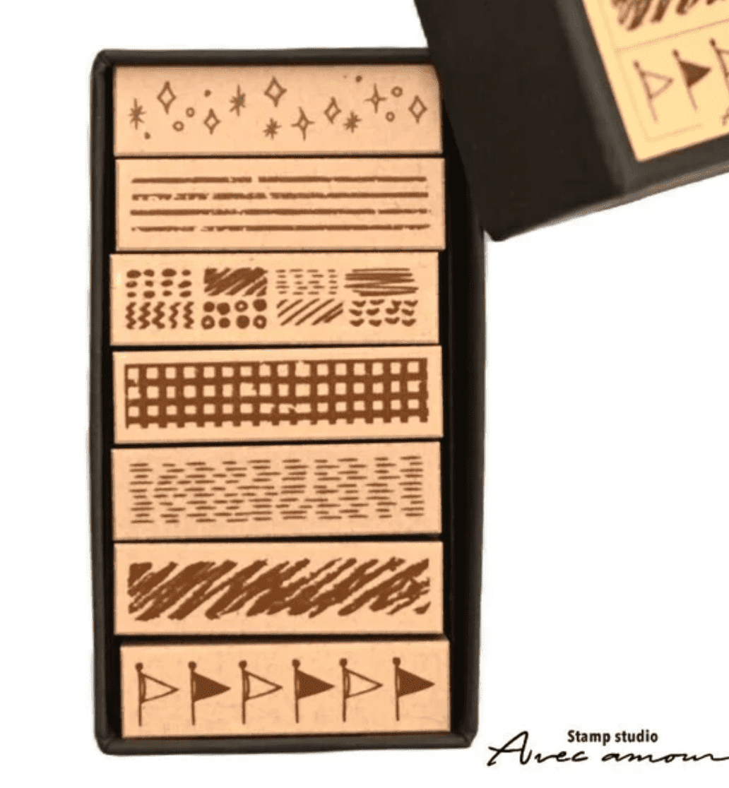 Sanby Avec Amour Border Stamp Set - Border Stamps Sanby 