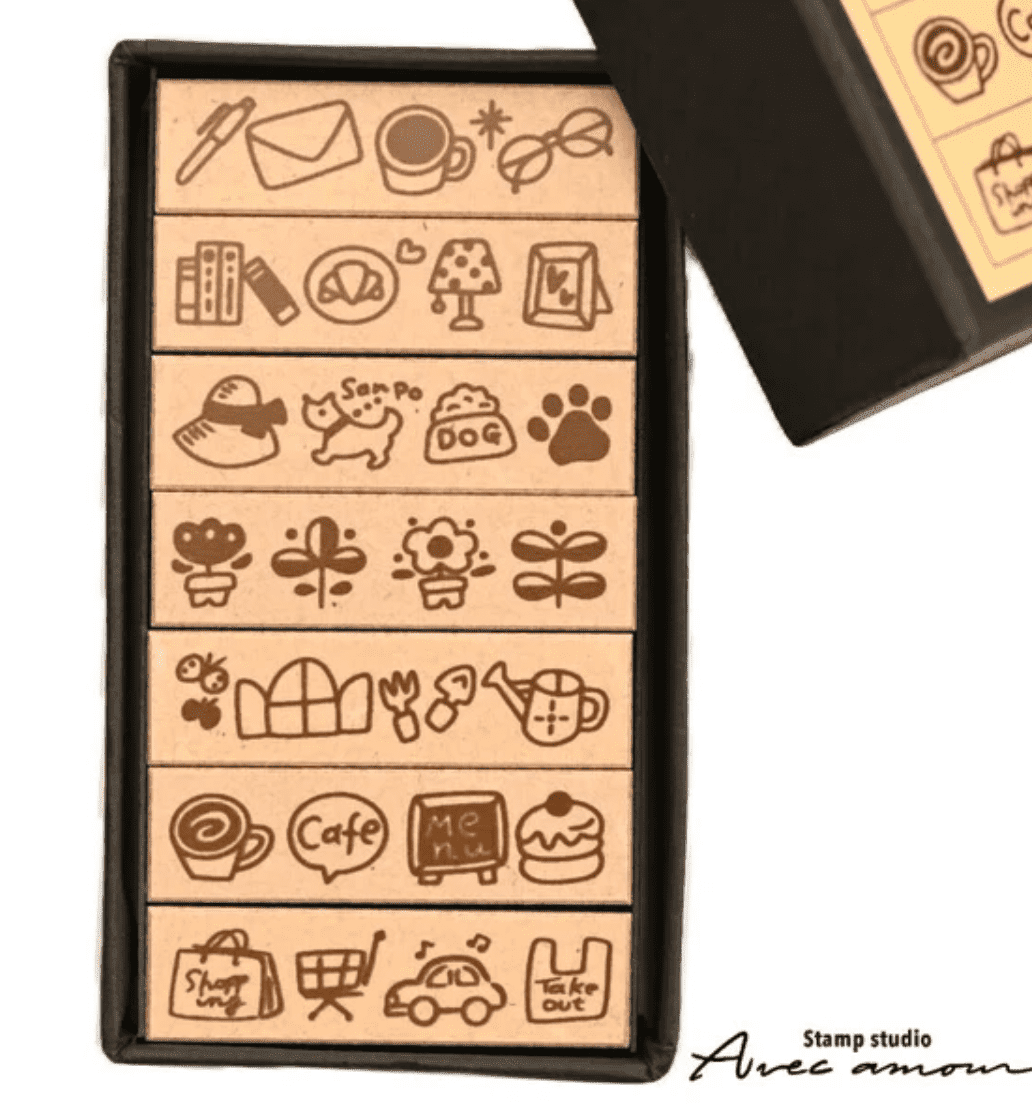 Sanby Avec Amour Border Stamp Set - Favorite Time Stamps Sanby 