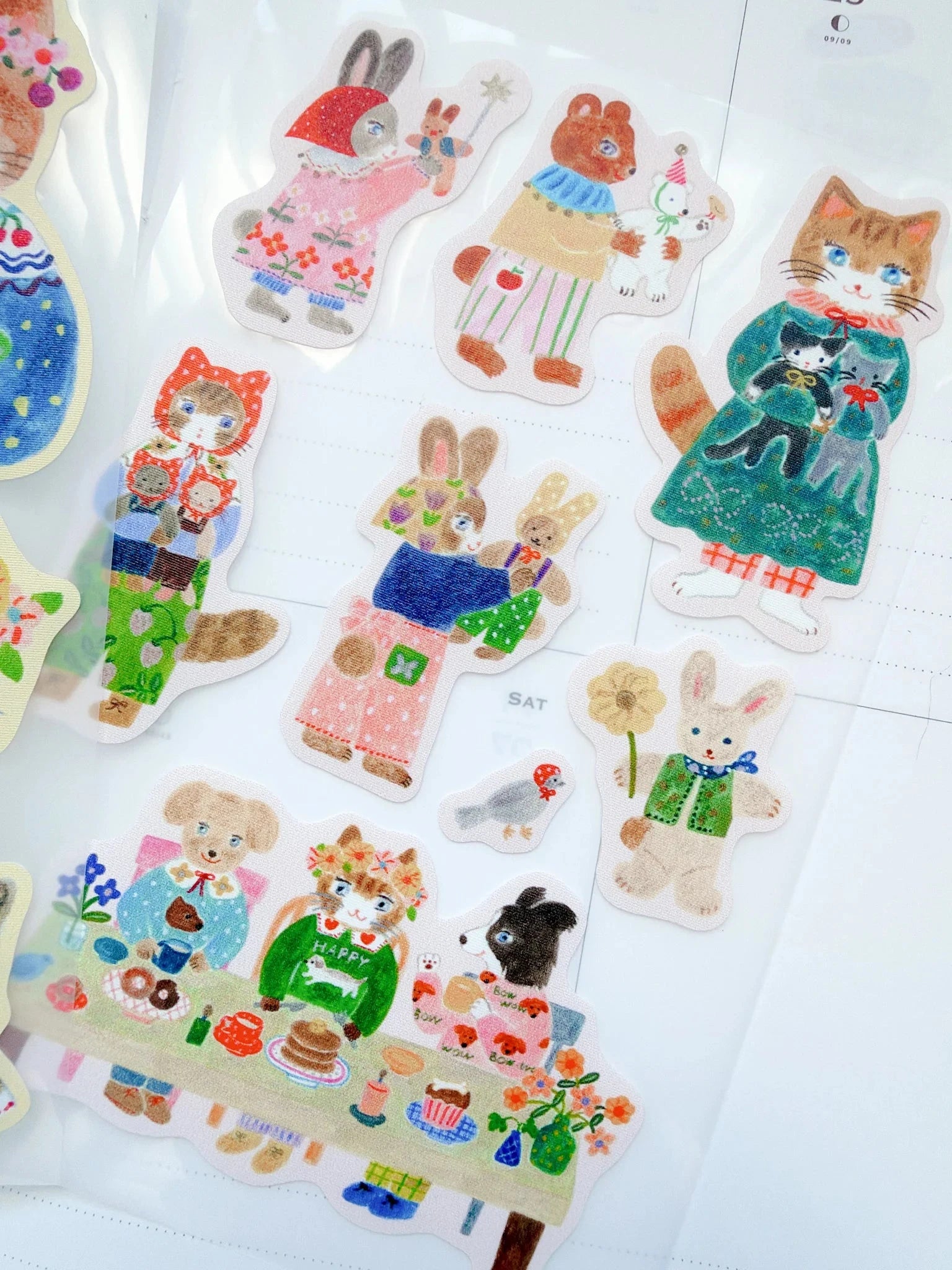 Sanby Yumi Kitagishi Muli-Sticker Hug Time Stickers Sanby 