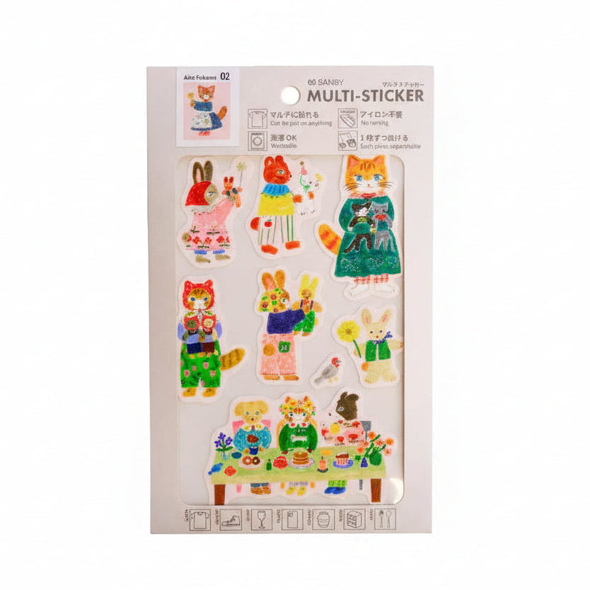 Sanby Yumi Kitagishi Muli-Sticker Hug Time Stickers Sanby 
