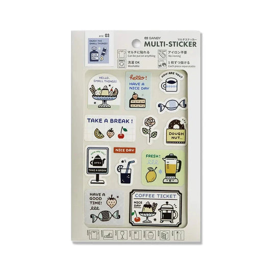 Sanby Eric Muli-Sticker Small Things - Tea Time Stickers Sanby 
