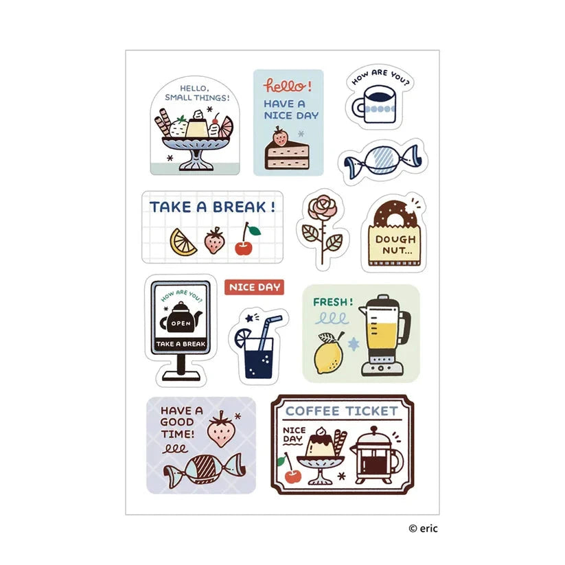 Sanby Eric Muli-Sticker Small Things - Tea Time Stickers Sanby 