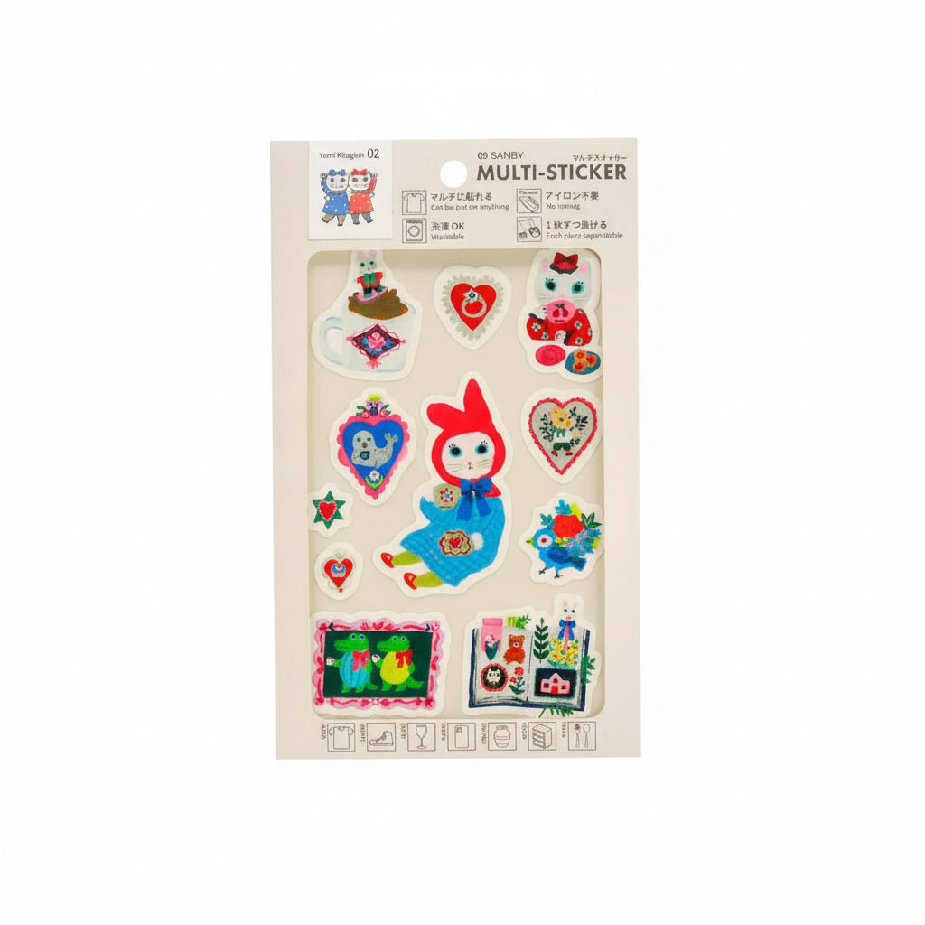 Sanby Yumi Kitagishi Muli Sticker Tea Time Stickers Sanby 