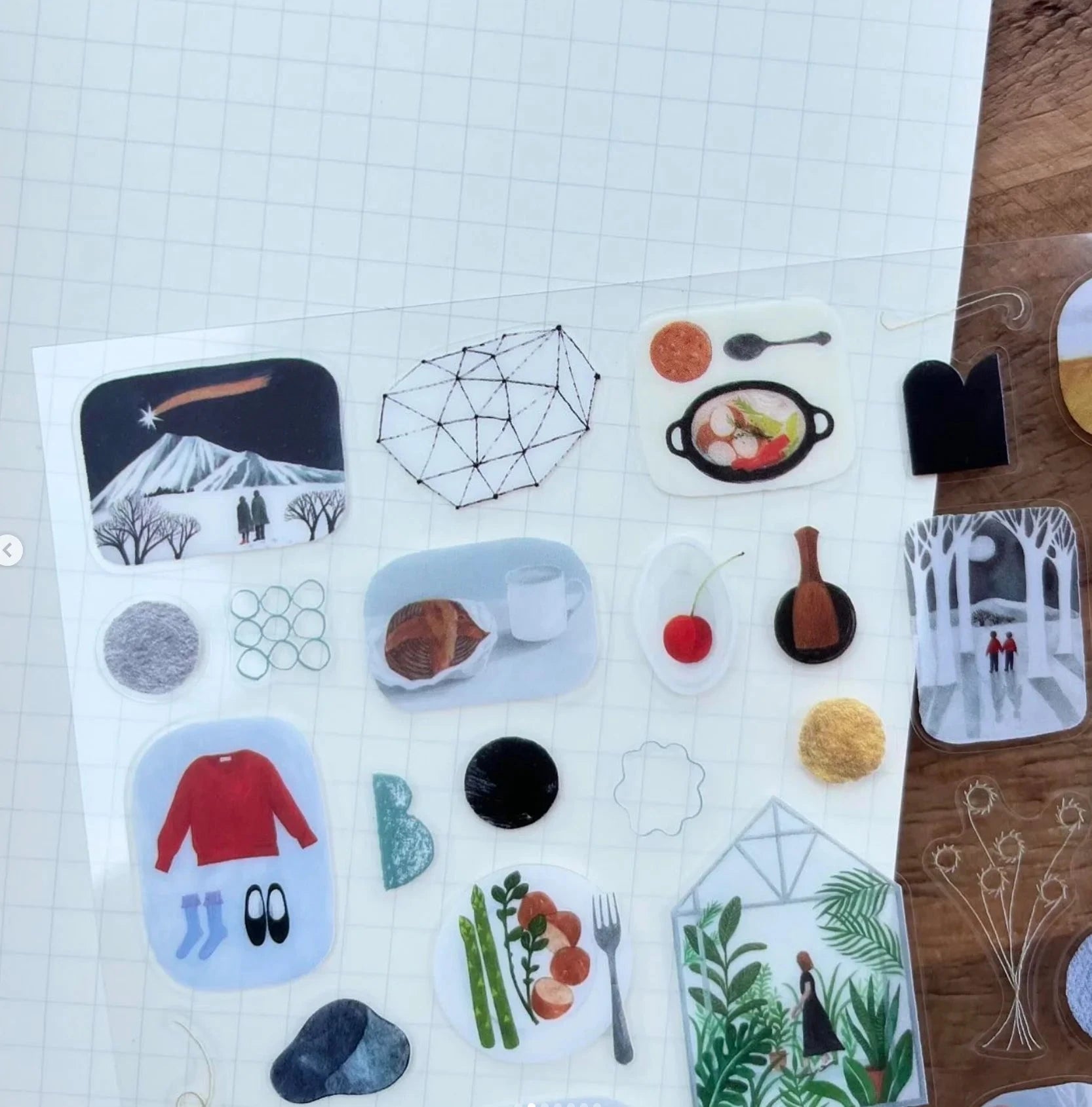 Cozyca Shuku Nishi Sticker Sheet - Scene Surfaces Cozyca 