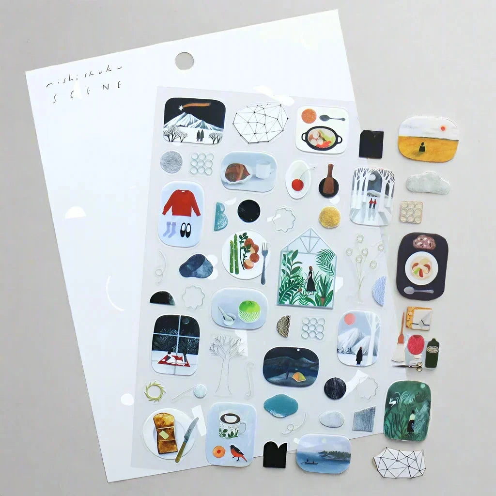 Cozyca Shuku Nishi Sticker Sheet - Scene Surfaces Cozyca 