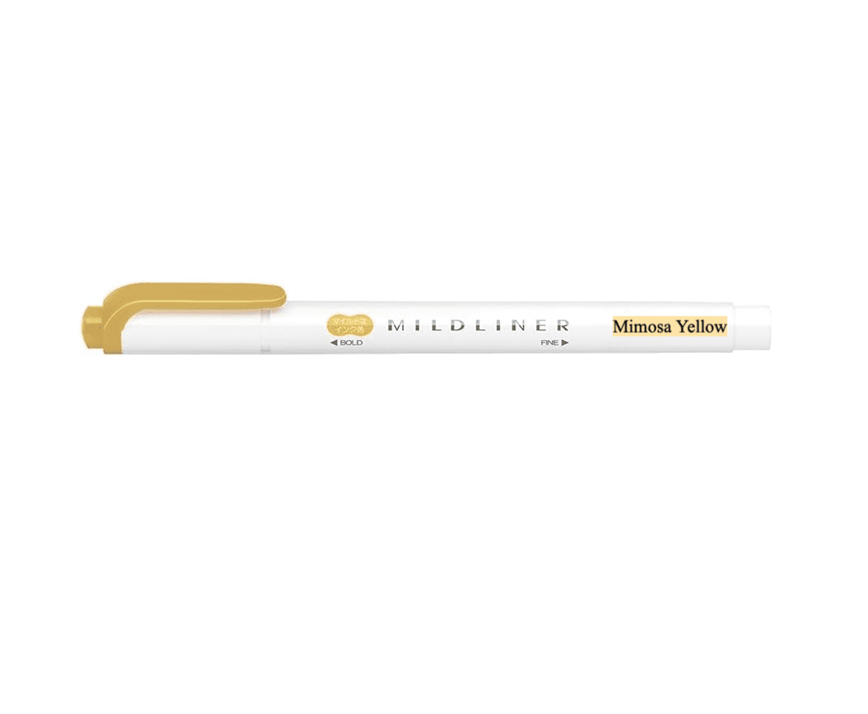 Zebra Mildliners Double-Sided Highlighters Fine/Bold Writing & Coloring Zebra Mimosa Yellow 