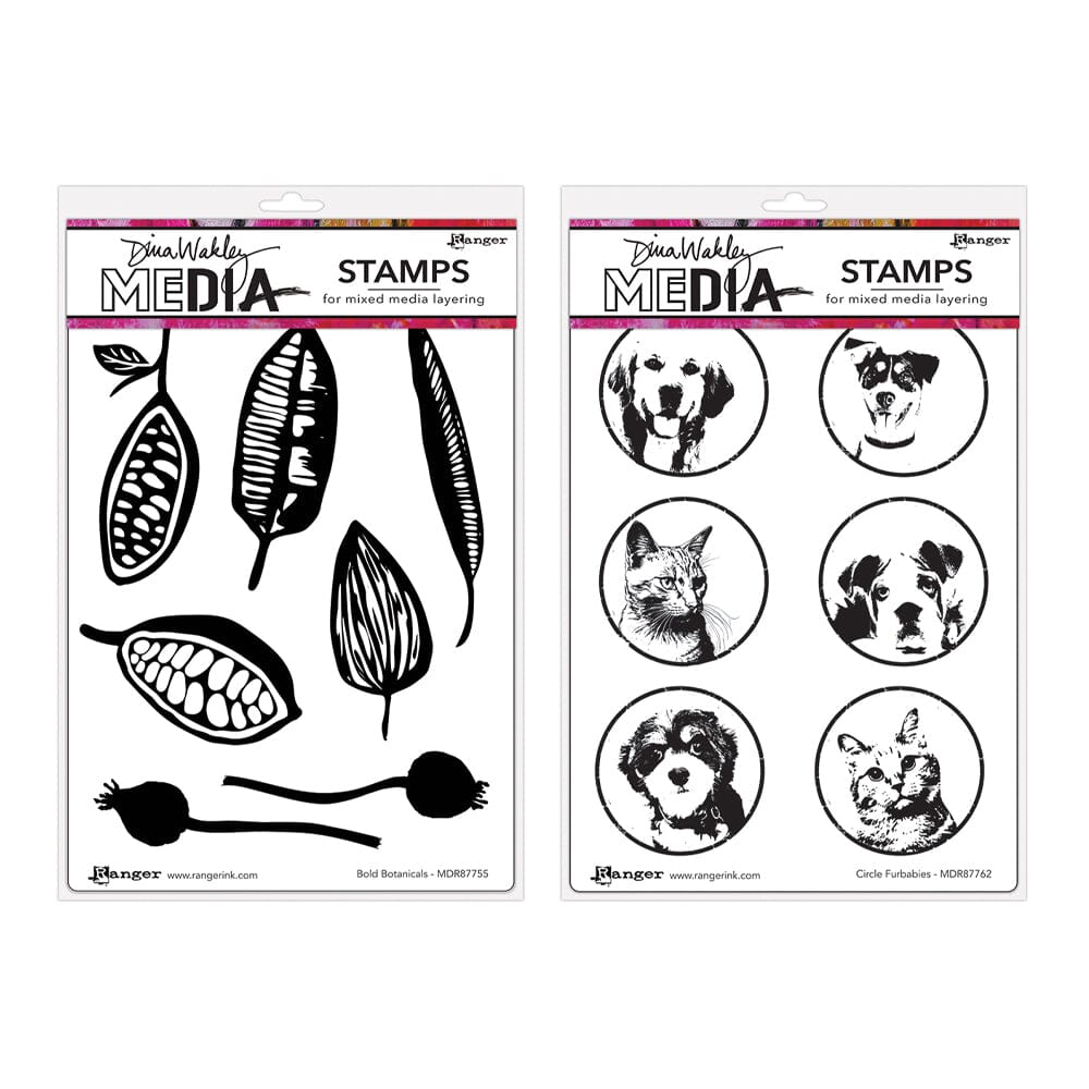 Dina Wakley Media Stamp Bundle Bundles Dina Wakley Media 