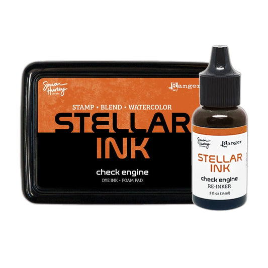 Simon Hurley create. Stellar Foam Dye Ink Pad & Reinker, Check Engine Bundles Simon Hurley 