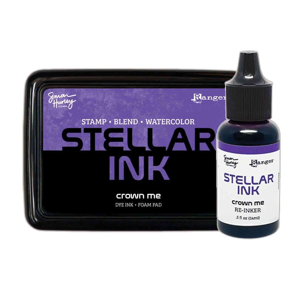 Simon Hurley create. Stellar Foam Dye Ink Pad & Reinker, Crown Me Bundles Simon Hurley 