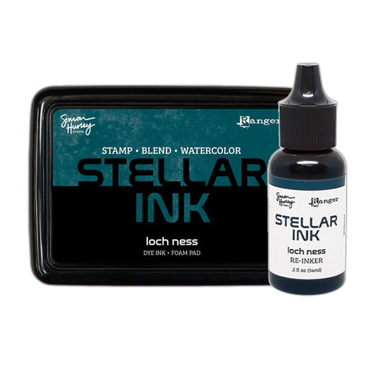Simon Hurley create. Stellar Foam Dye Ink Pad & Reinker, Loch Ness Bundles Simon Hurley 