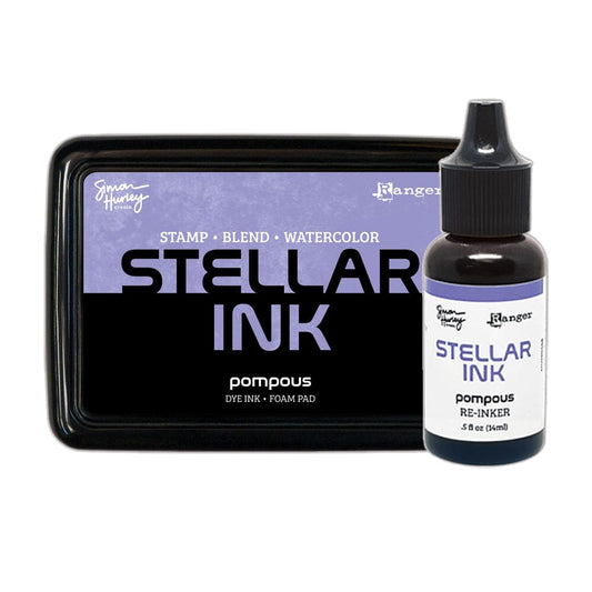 Simon Hurley create. Stellar Foam Dye Ink Pad & Reinker, Pompous Bundles Simon Hurley 