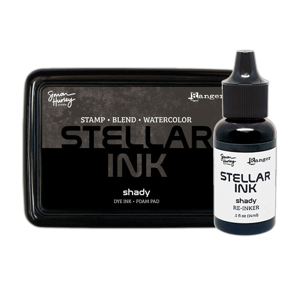Simon Hurley create. Stellar Foam Dye Ink Pad & Reinker, Shady Bundles Simon Hurley 