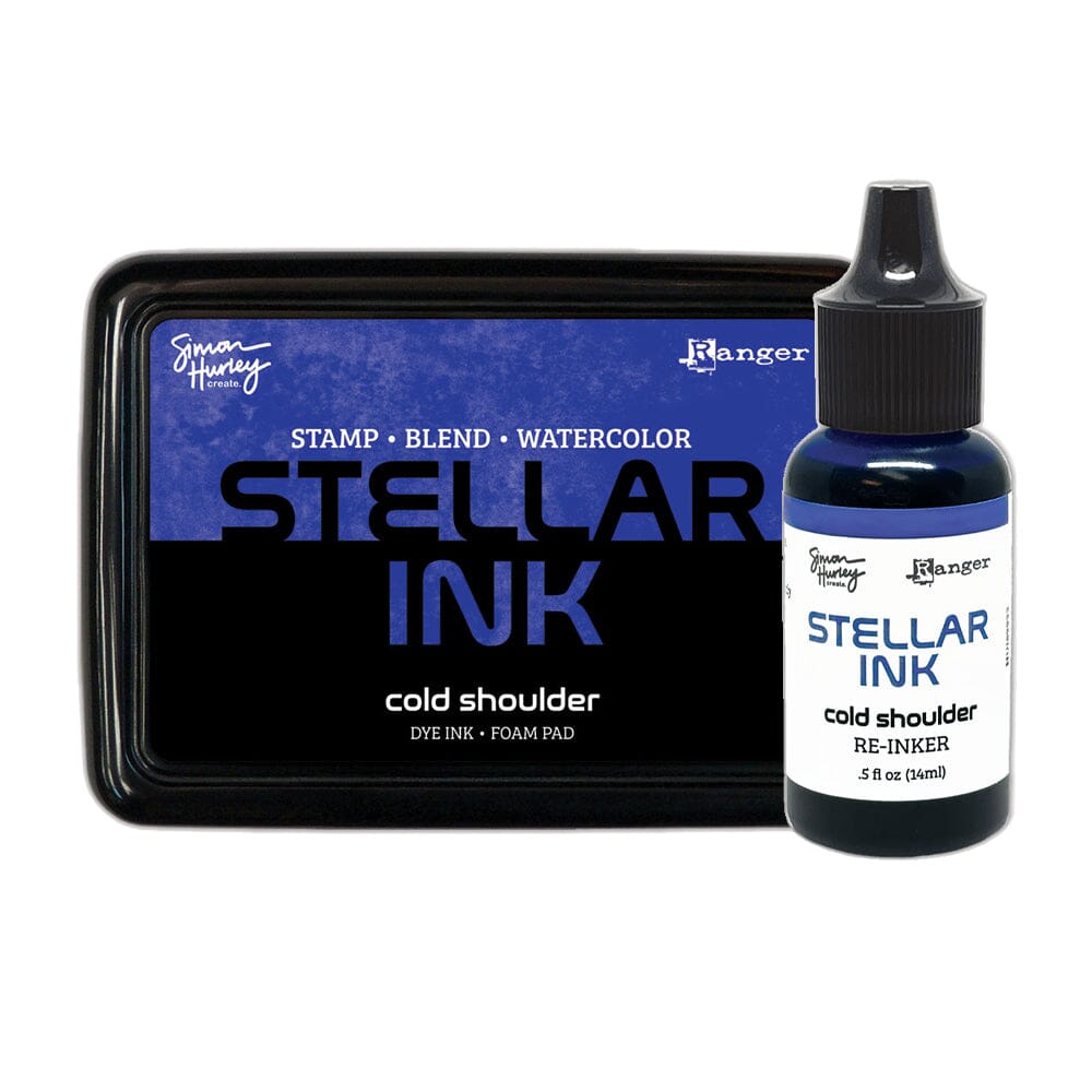 Simon Hurley create. Stellar Foam Dye Ink Pad & Reinker, Cold Shoulder Bundles Simon Hurley 