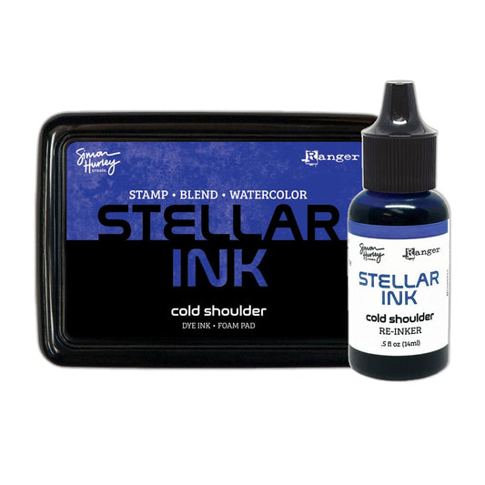 Simon Hurley create. Stellar Foam Dye Ink Pad & Reinker, Cold Shoulder Bundles Simon Hurley 