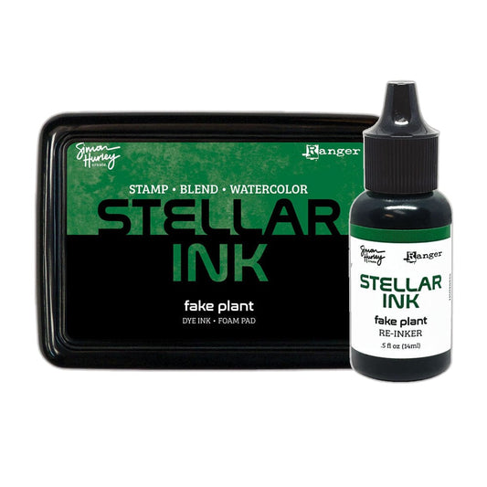 Simon Hurley create. Stellar Foam Dye Ink Pad & Reinker, Fake Plant Bundles Simon Hurley 