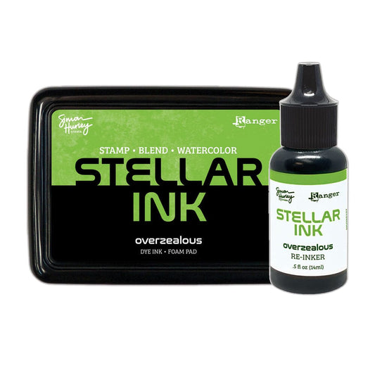 Simon Hurley create. Stellar Foam Dye Ink Pad & Reinker, Overzealous Bundles Simon Hurley 