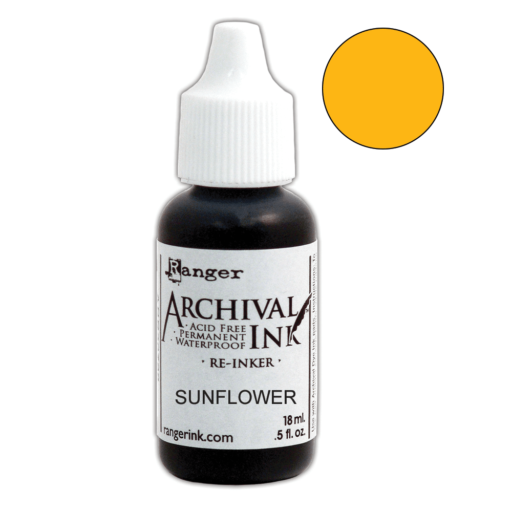 Wendy Vecchi Archival Ink™ Pad Re-Inker Sunflower, 0.5oz Ink Wendy Vecchi 