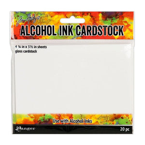 Tim Holtz® Alcohol Ink Cardstock, 20pc Surfaces Alcohol Ink 