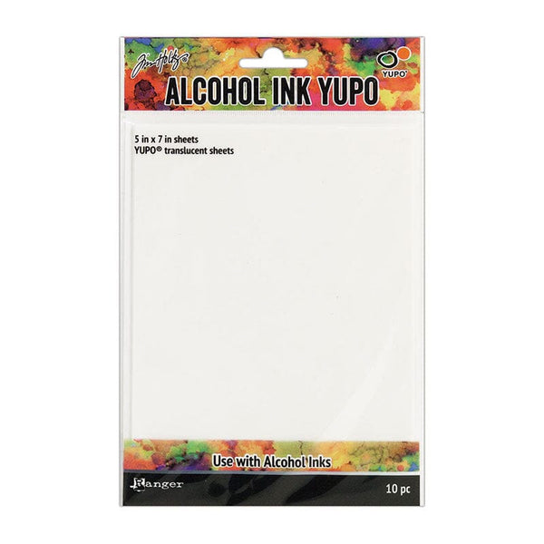 Tim Holtz® Alcohol Ink Yupo® Translucent 5 x 7, 10pc Surfaces Alcohol Ink 