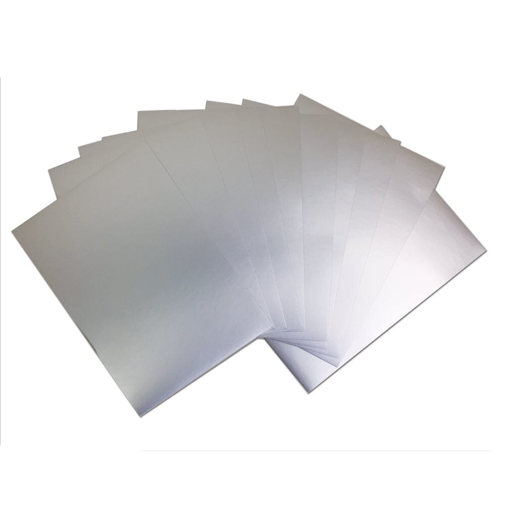 Tim Holtz® Alcohol Ink Cardstock Brushed Silver, 10pc SURFACES Alcohol Ink 