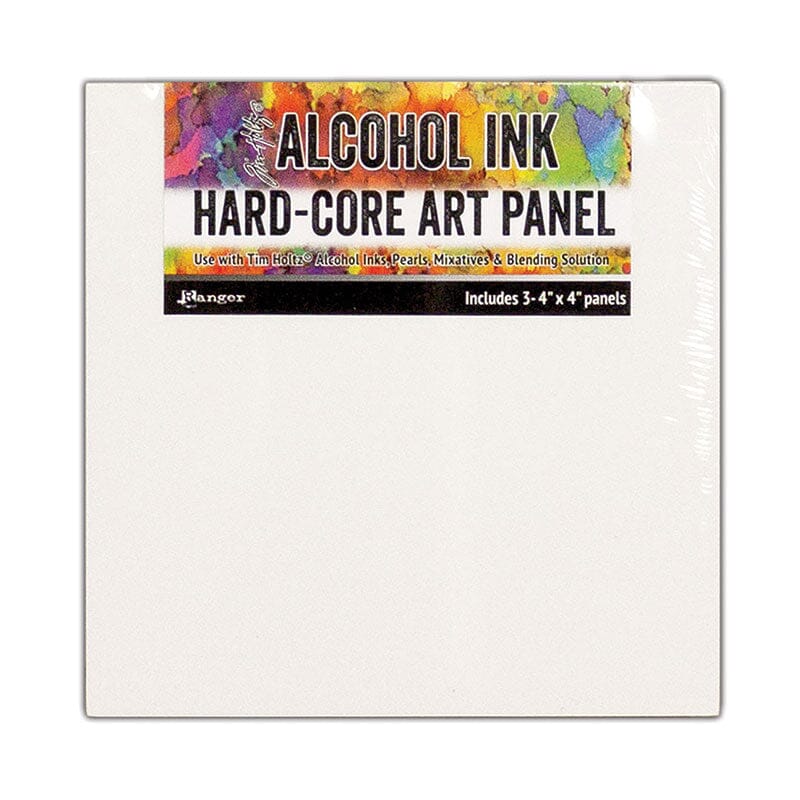 Tim Holtz® Hard-Core Art Panel (4" x 4") 3pk Surfaces Alcohol Ink 