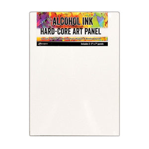 Tim Holtz® Hard-Core Art Panel (5" x 7") 3pk Surfaces Alcohol Ink 