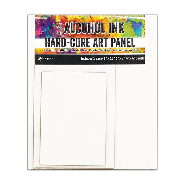 Tim Holtz® Hard-Core Art Panel Rectangle 3pk Surfaces Alcohol Ink 