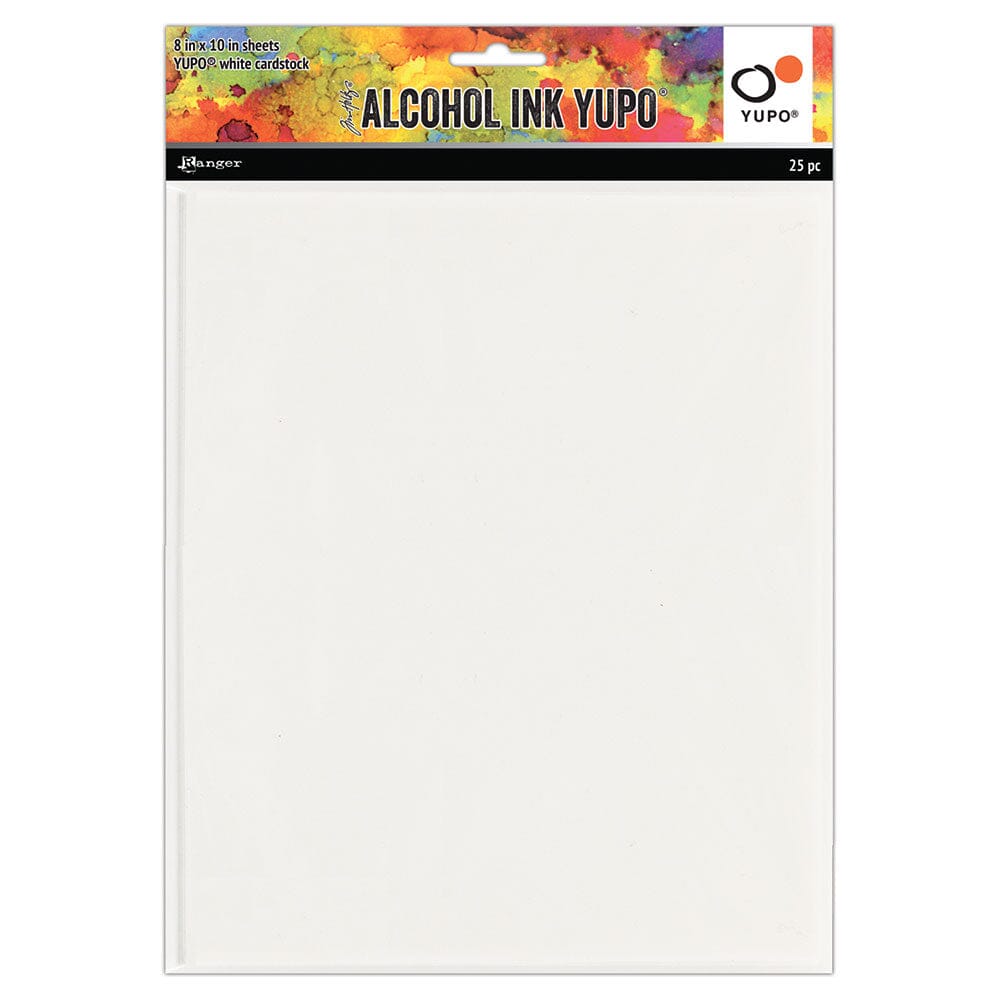 Tim Holtz® Alcohol Ink Yupo® White Cardstock 8 x 10, 25pk. Surfaces Alcohol Ink 