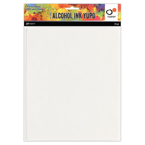 Tim Holtz® Alcohol Ink Yupo® White Cardstock 8 x 10,  25pk.