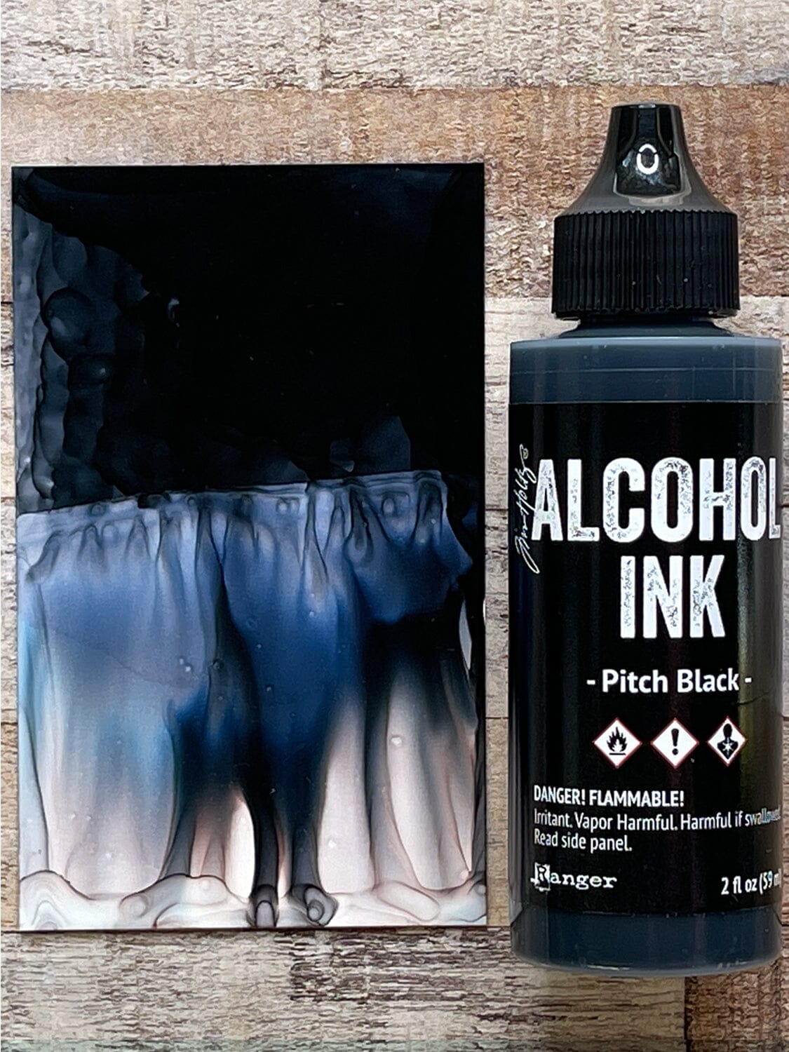 Tim Holtz® Alcohol Ink Pitch Black, 2oz Ink Alcohol Ink 