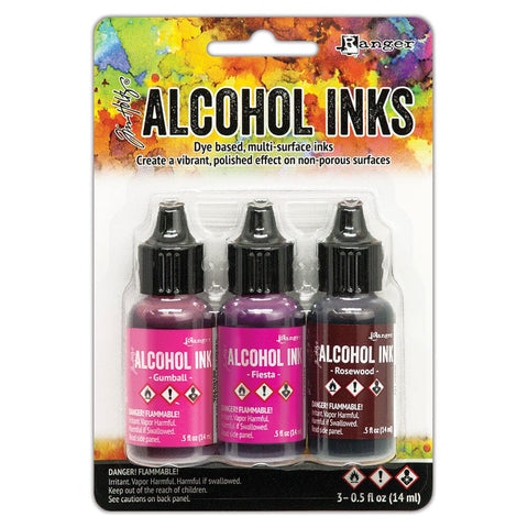 Black and White Alcohol Ink Set | Tim Holtz Ranger .5oz Snow Cap and Pitch  Black Alcohol Ink with Pixiss Alcohol Ink Blending Tools