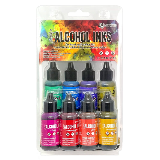 Tim Holtz® Alcohol Ink Kit - Spectrum Retro 8pk Kits Alcohol Ink 