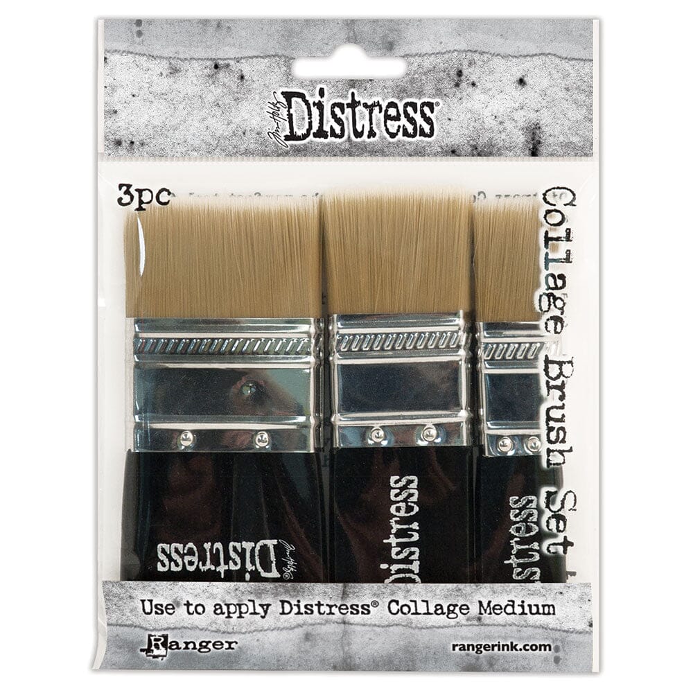Tim Holtz Distress® Collage Brush 3pk Tools & Accessories Distress 