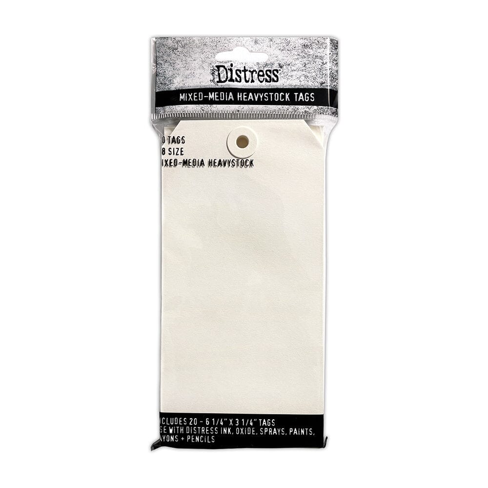 Tim Holtz Distress® Mixed Media Heavystock #8 Tags, 20pc Surfaces Distress 
